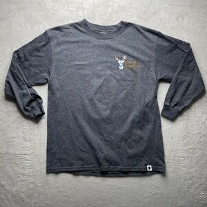 Simply Southern T-Shirt Men's Gray Youth Medium Cotton Long Sleeve